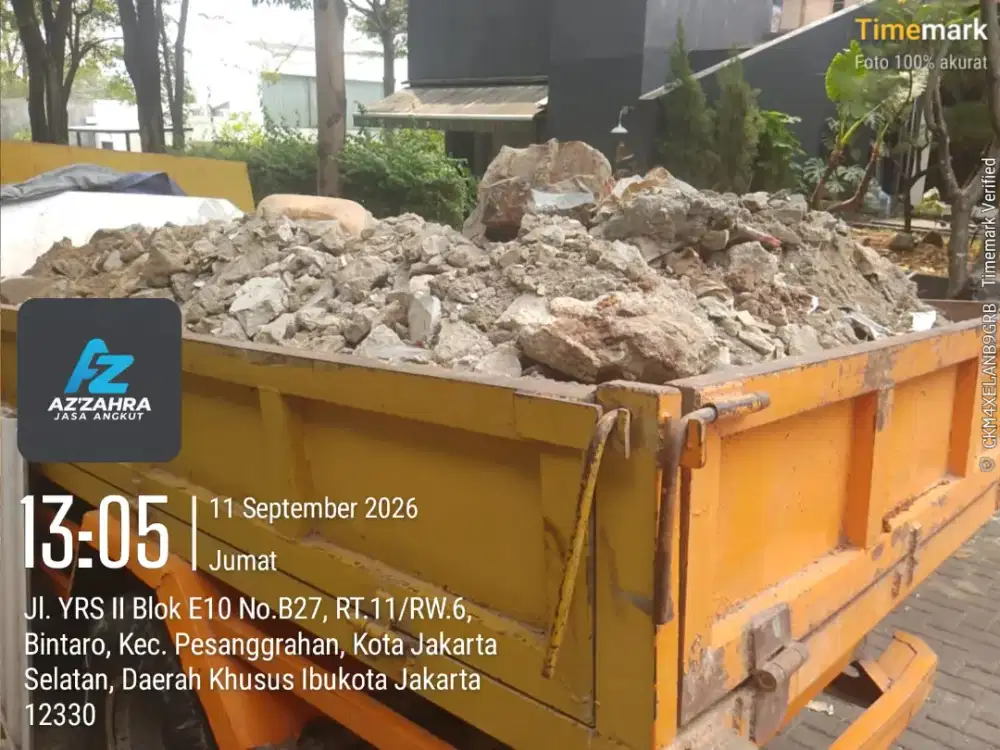 Jasa buang puing dan buang sampah