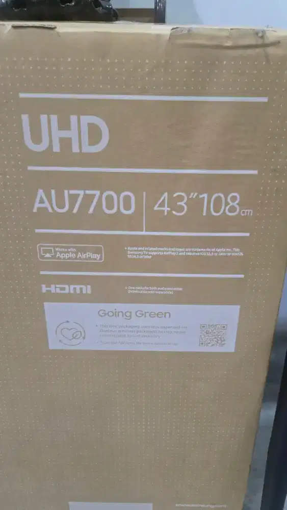 Jual TV Samsung 43AU7700 4K UHD Smart TV 43 Inch Baru