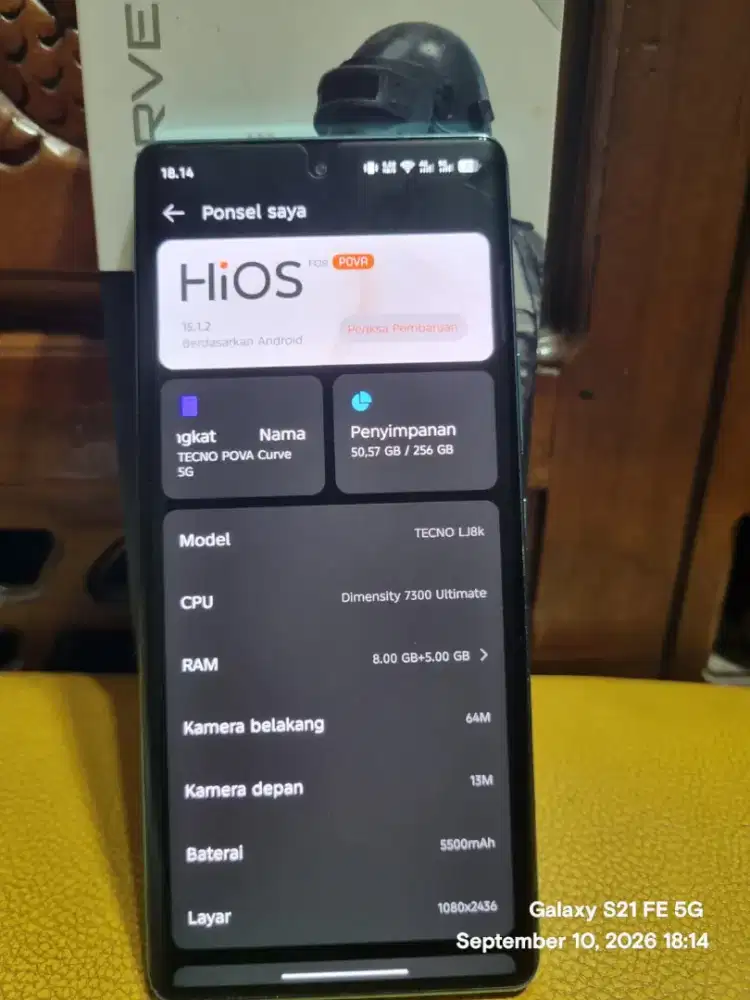 Hp tecno curve pova 5g 8+256gb