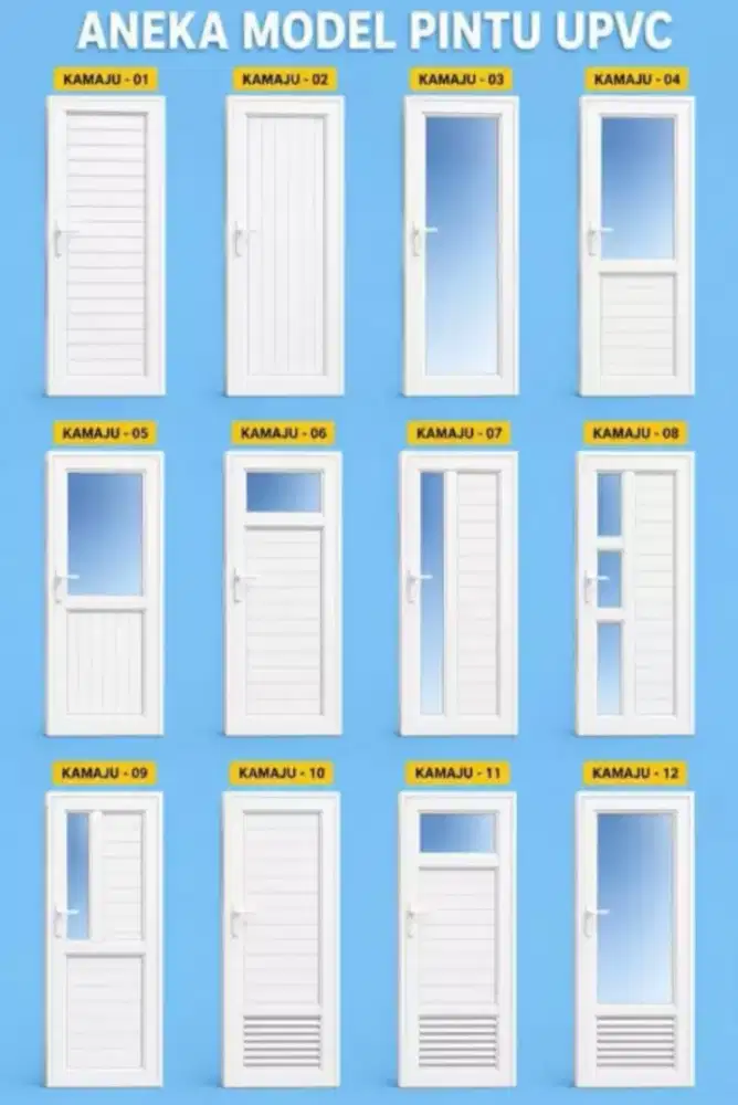 Custom pintu Upvc