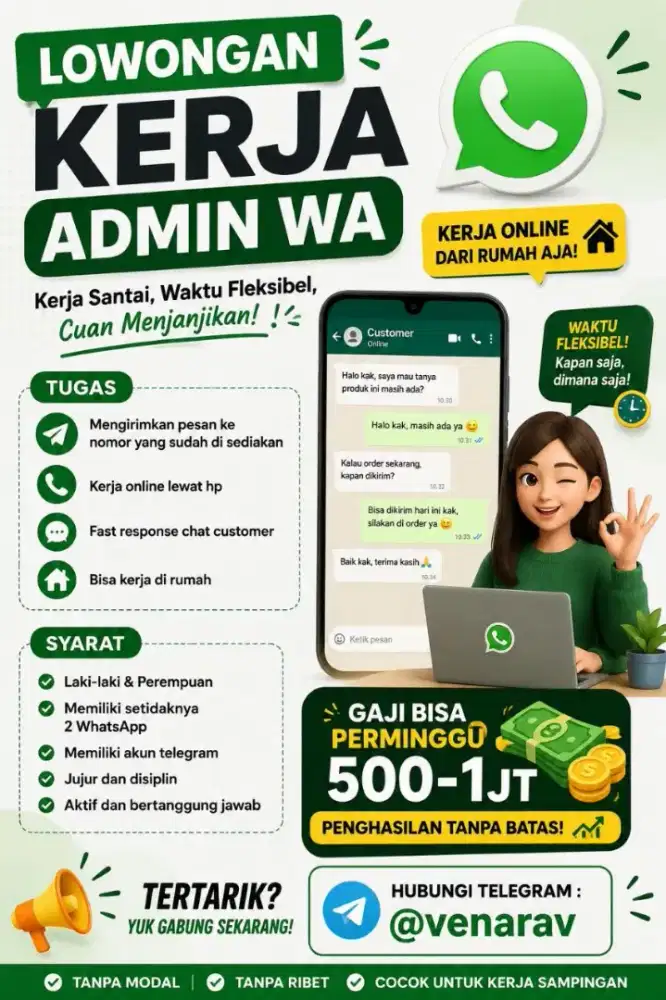 Lowongan kerja admin marketing/sales