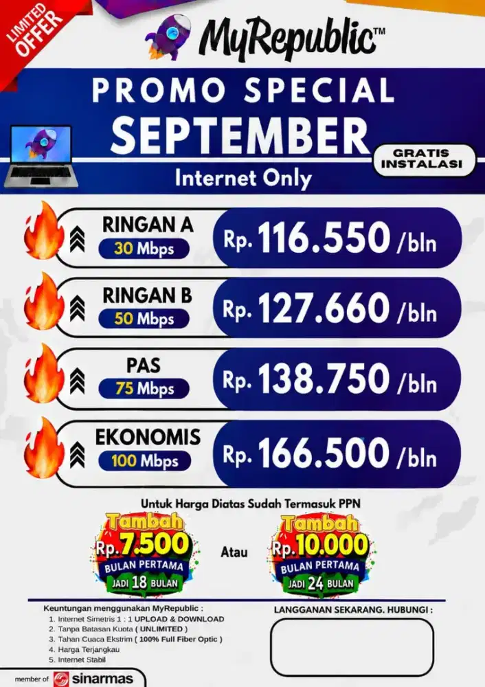 Ciseeng Bogor Promo internet myrepublic wifi myrepublic