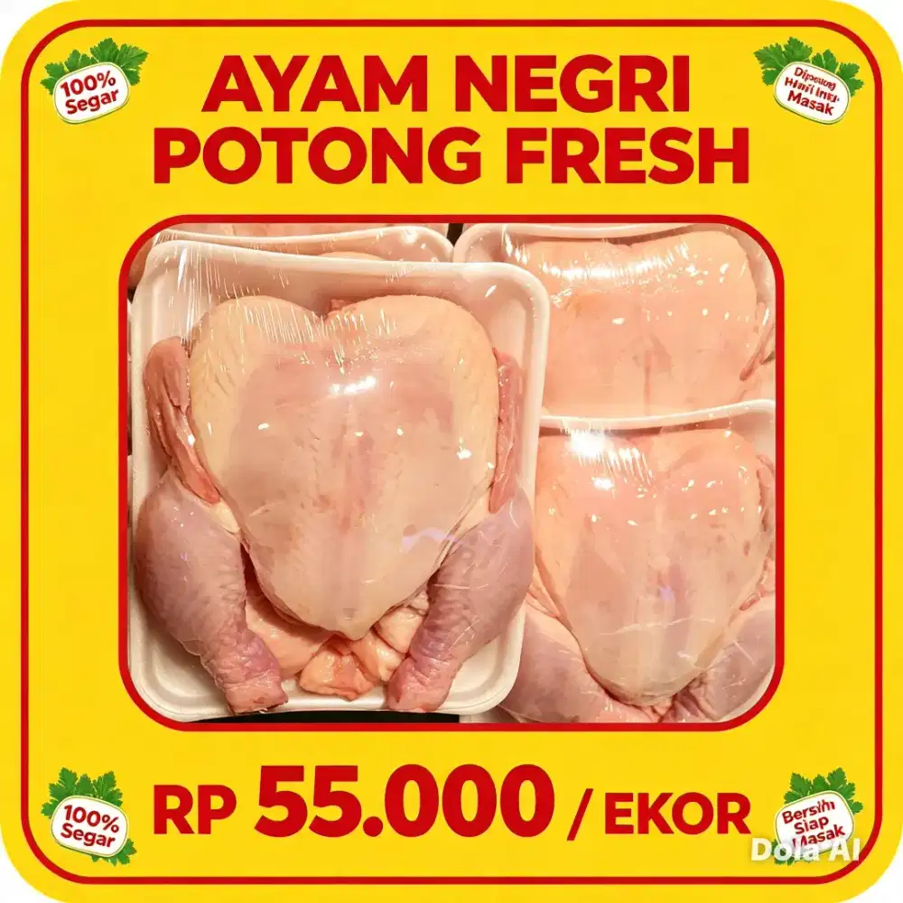 Ayam negri utuh segar fresh