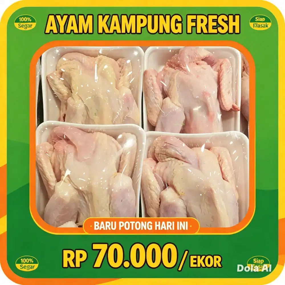 Ayam kampung utuh fresh