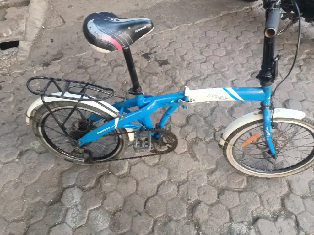 Sepeda lipat phonik uk20 rem pakem ban tebal semua