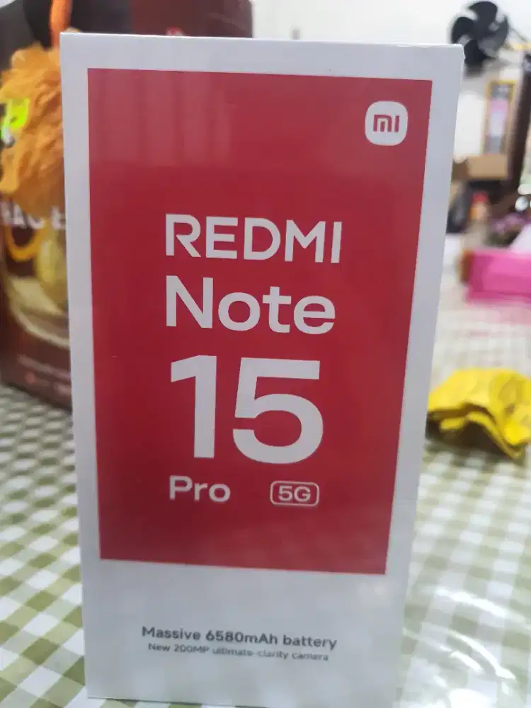 Redmi note 15 pro 5G 8/256 garansi resmi 15 bulan no repack