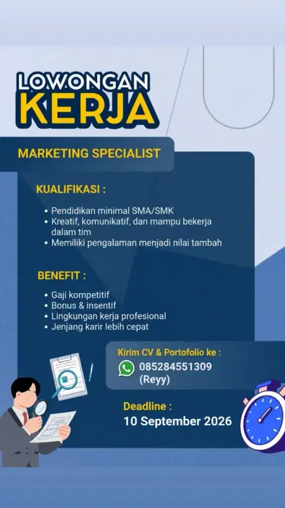 LOKER STAFF OFFICE TEBET,JAKARTA SELATAN