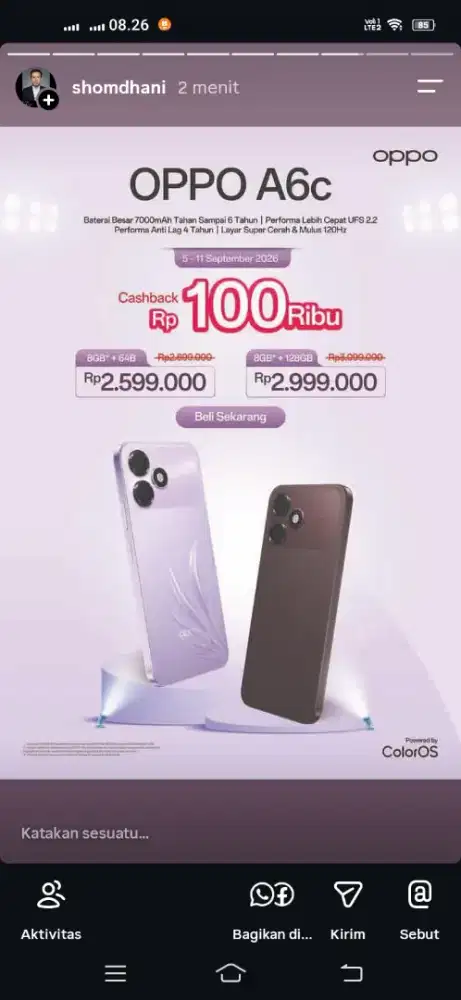 harga promo OPPO