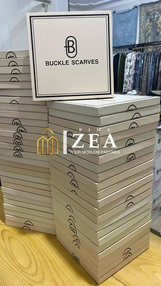 Grosir Hijab Buckle Scarves Box Murah Malang - Zea Grosir