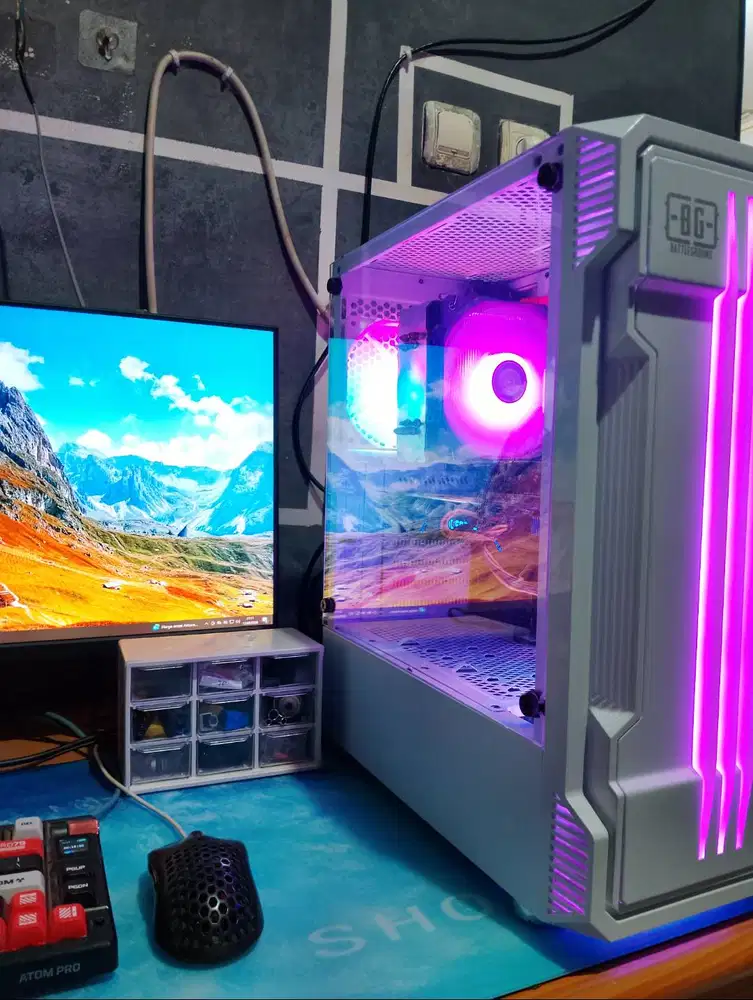 PC Intel DDR4 16gb + Monitor Intel jual BU CEPAT