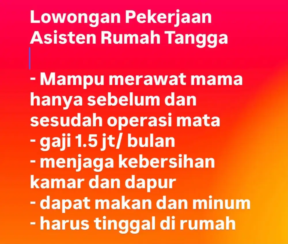 Asisten Perawat Rumah