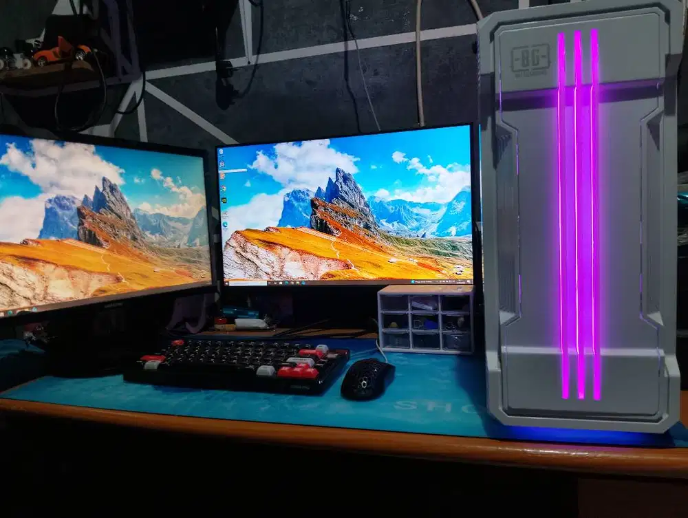 Dijual Cepat PC Intel + Monitor Samsung DDR4 16gb jual cepat BU