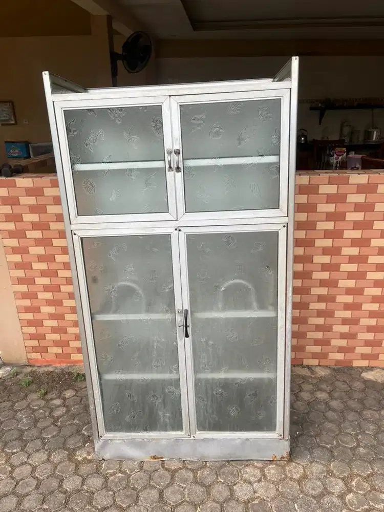 Rak Piring Alumunium 2 pintu