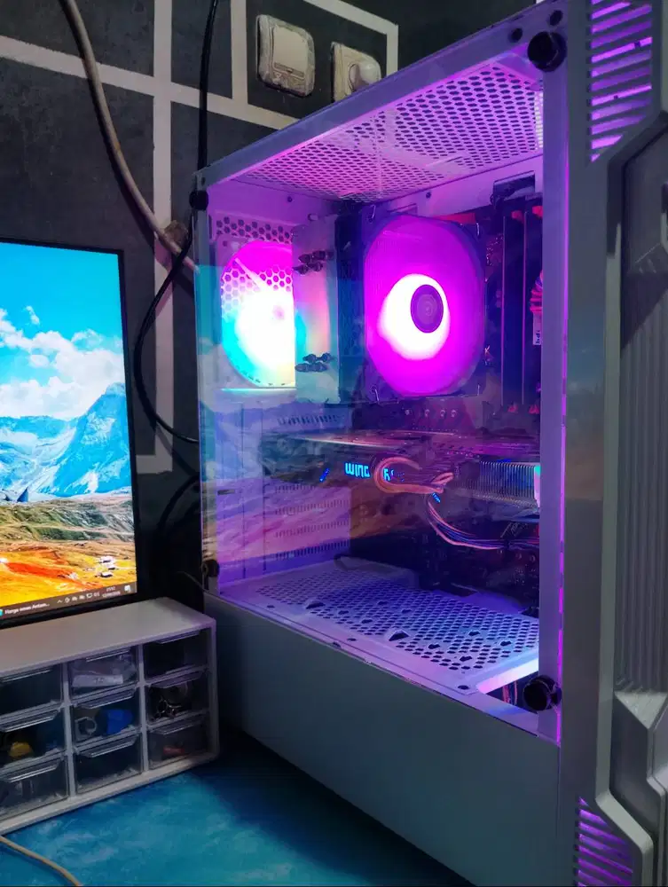 Gaming sett PC Intel DDR4 16gb + VGA + MONITOR SAMSUNG BU