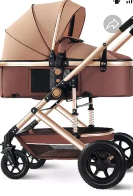 Stroller bayi merk wisesonle, model bisa lurus bisa untuk anak duduk