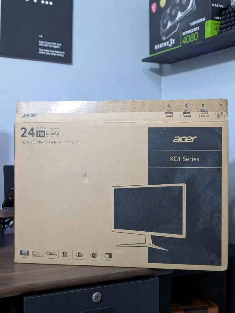 Monitor Acer KG241Q FHD 144Hz Fullset