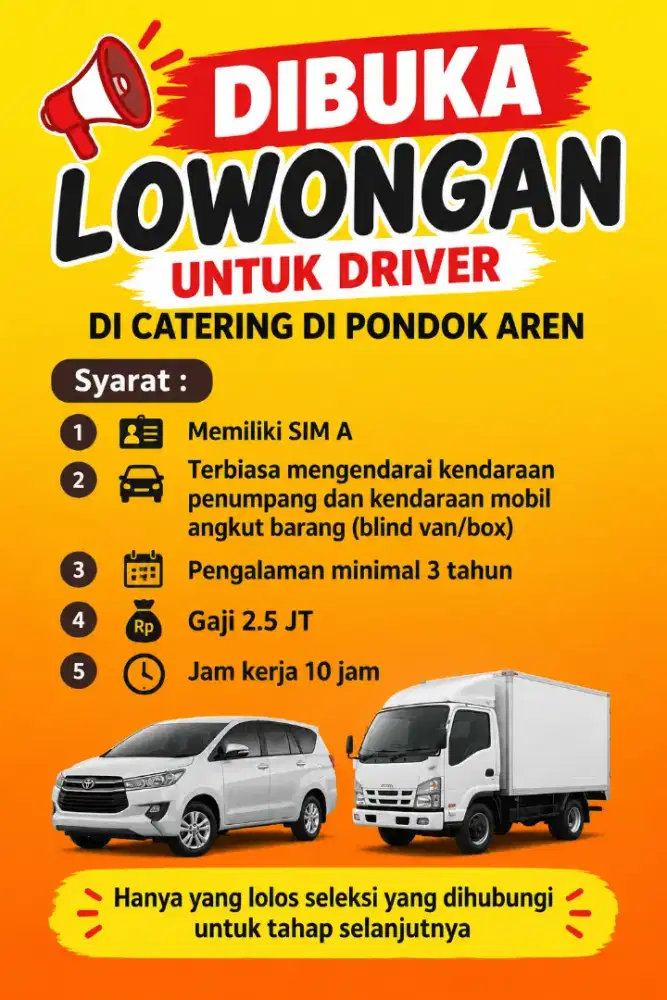 Lowongan driver