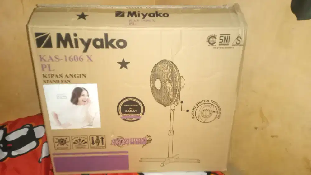 Kipas miyako KAS-1606X PL hitam