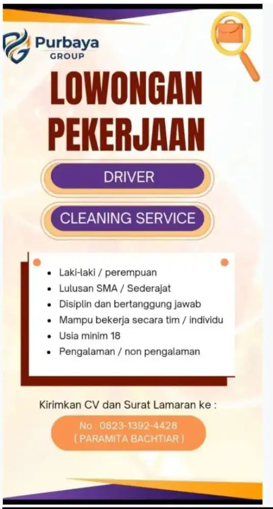 Lowongan kerja SMA sederajat