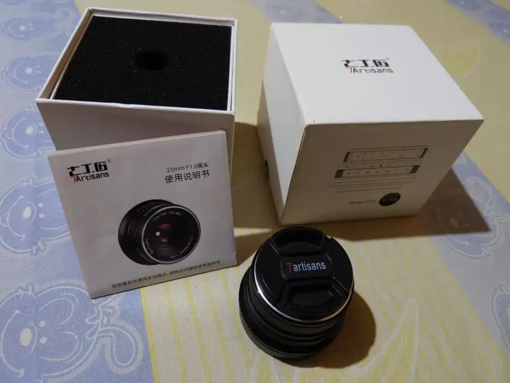 Lensa Manual 7 Artisan 25mm F1.8 for Canon EOS M Series Jual Cepat