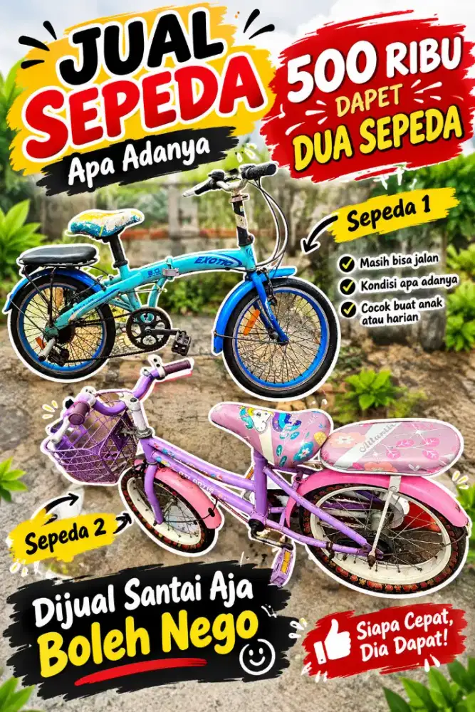 Jual Sepeda Dewasa dan Anak