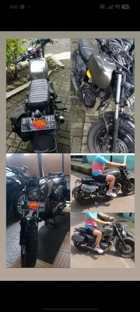 DIJUAL HONDA VERZA 150 INJEKSI CUSTOM SCRAMBLER