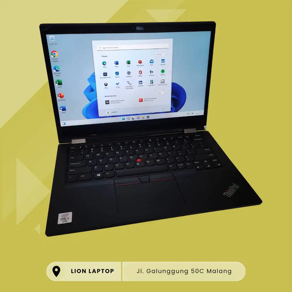 RAM 16GB Core i5 Gen10 Flip 360° SSD 256GB Lenovo Thinkpad YOGA L13 [1
