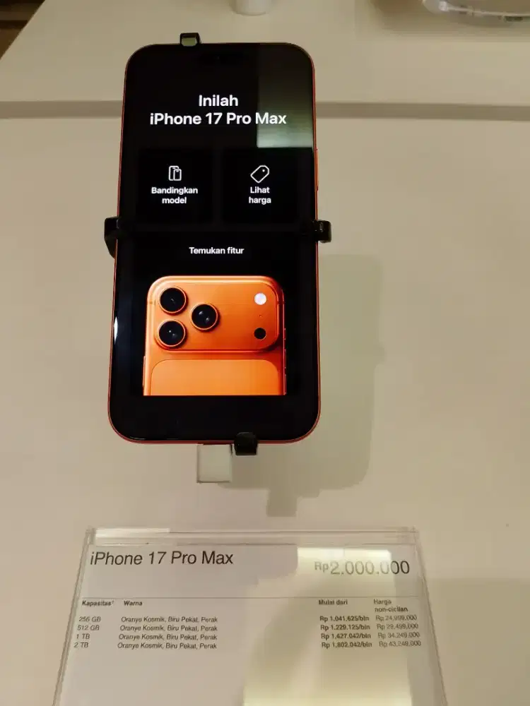 Cicilan 0% iPhone 17 Pro Max