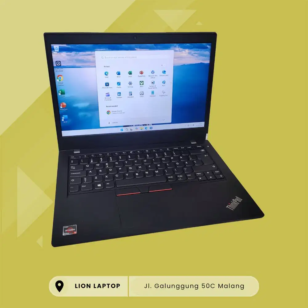 Gaming/Editing AMD Ryzen 5 PRO 8/256 MULUS Lenovo Thinkpad L14 Gen 1 [
