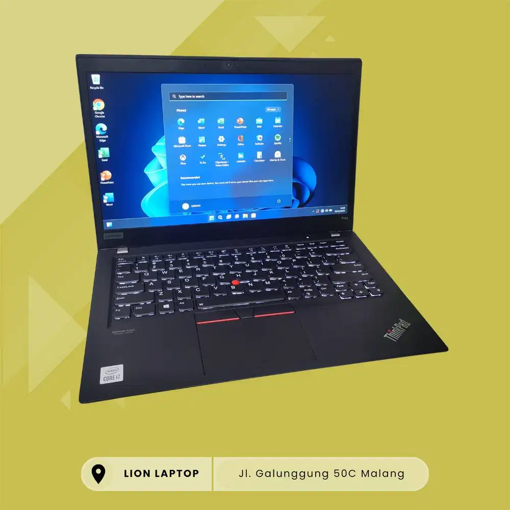 RAM 32GB Core i7 Gen 10 Slim SSD 256GB Lenovo Thinkpad T14S [13|09]