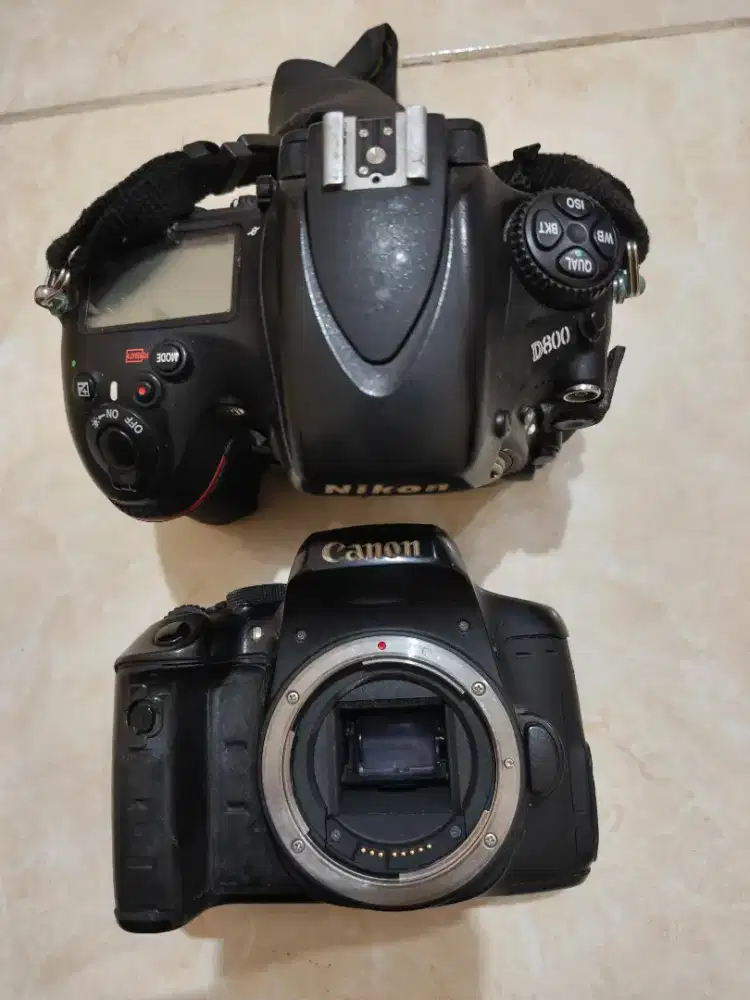 Nikon d800 dan canon 750D body