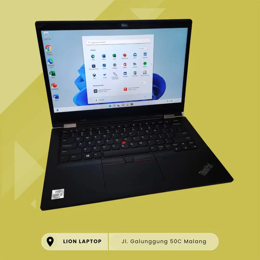 Core i3 Gen 10 Flip 360° Include Stylus Lenovo Thinkpad YOGA L13 [13|0