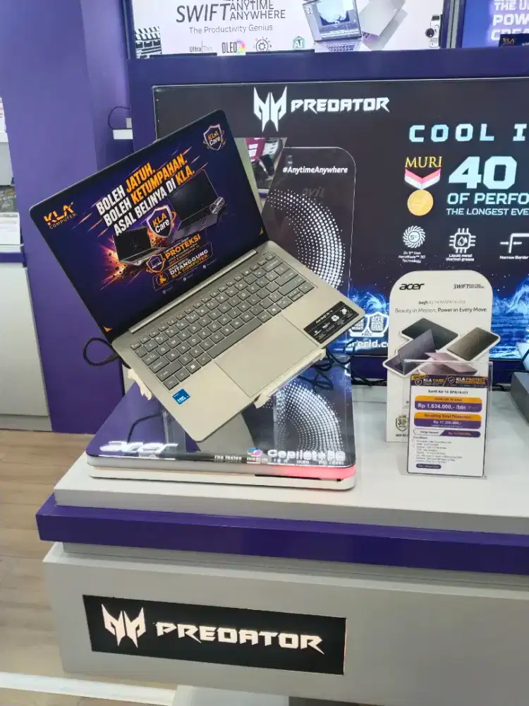 Ready Laptop Acer Swift Air 14 Promo Cicilan Bunga 0% di KLA Komputer