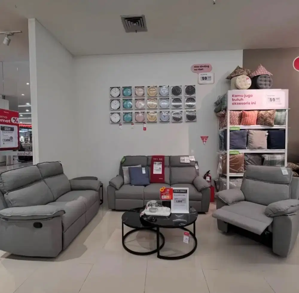 Jual Murah Sofa Set Recliner Fabric by Selma
