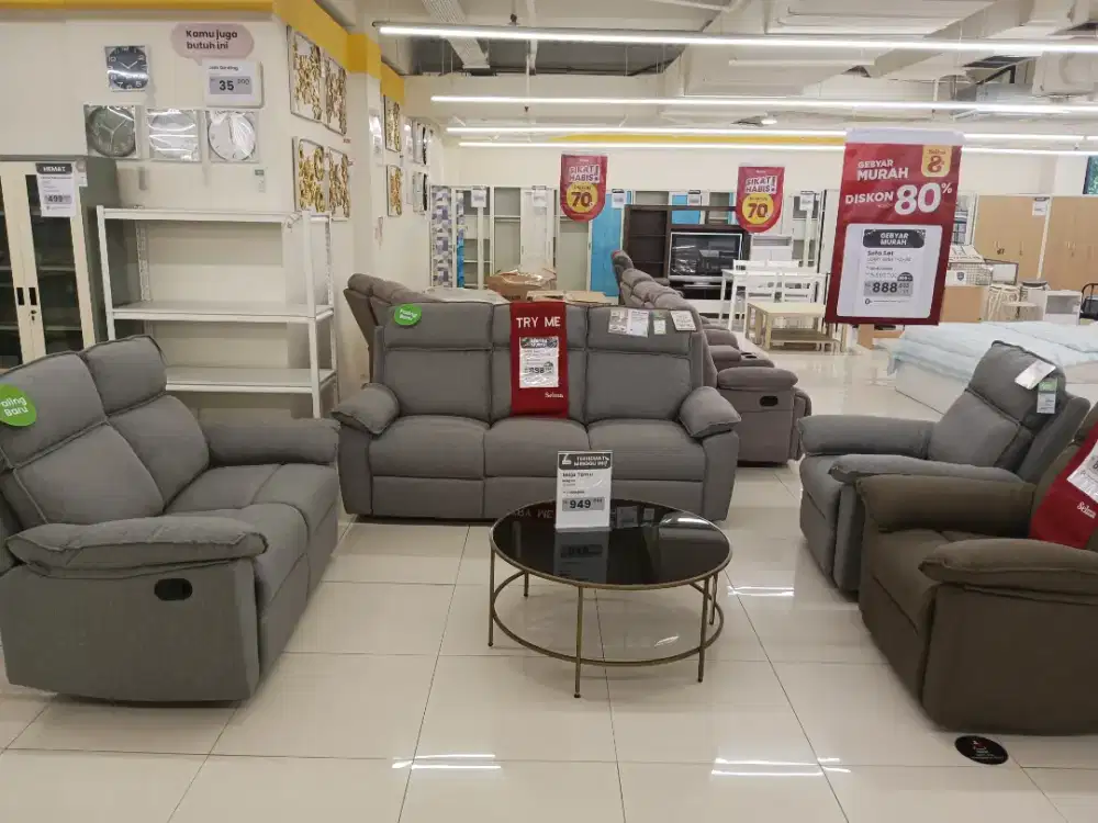 SOFA SET RECLINER MURAH