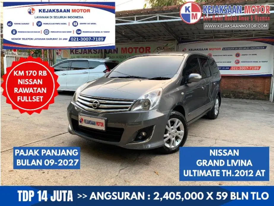 Nissan Grand Livina Xv Ultimate 1.5cc Automatic Th.2012