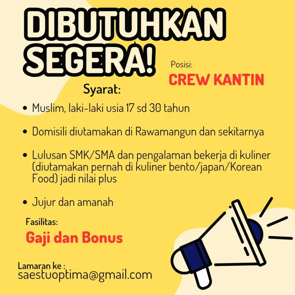 Crew Kantin Kampus