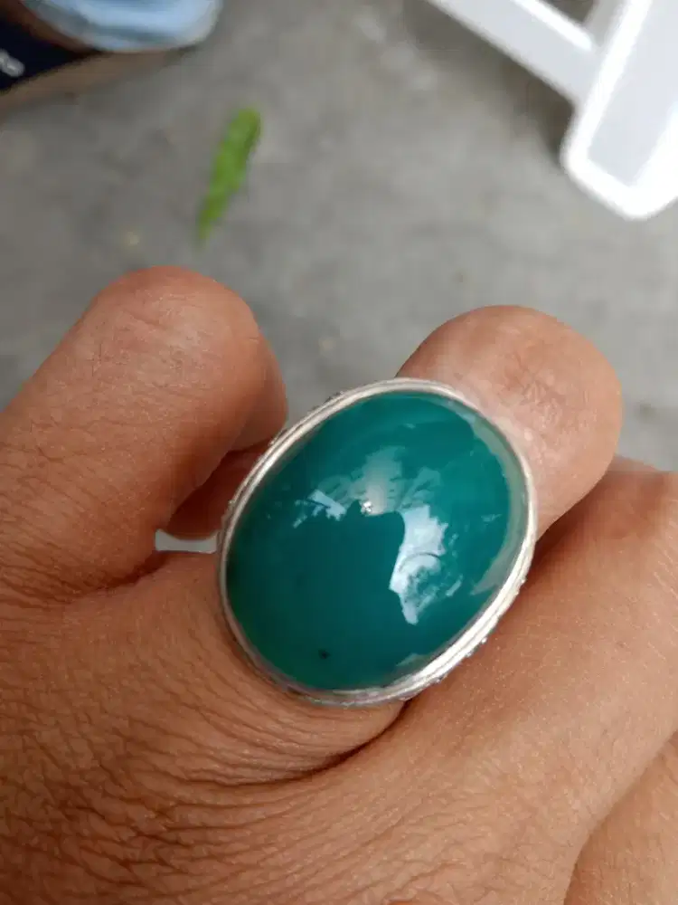 Jual batu bacan ring perak