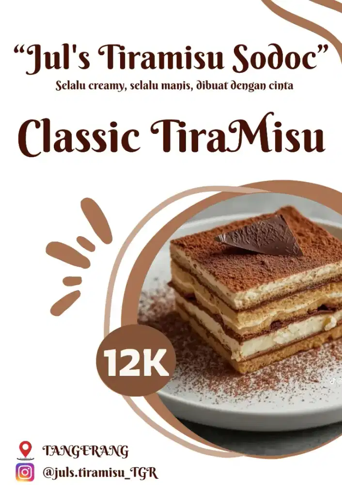 DIBUTUHKAN SEGERA CREW JAGA STAND TIRAMISU