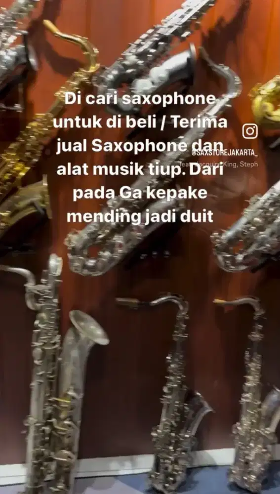 Di cari Saxophone untuk di beli