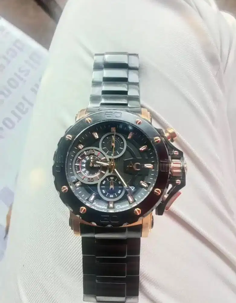 Jam Tangan Alexandre Christie 9205 Rosegold