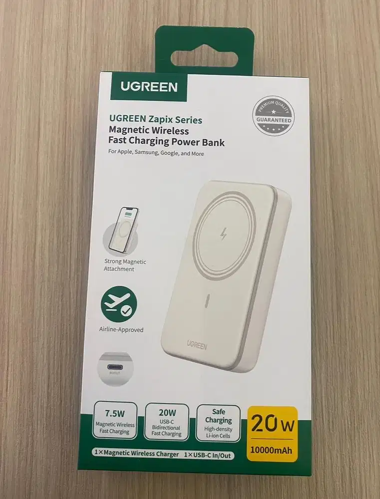 powerbank ugreen magsafe beige