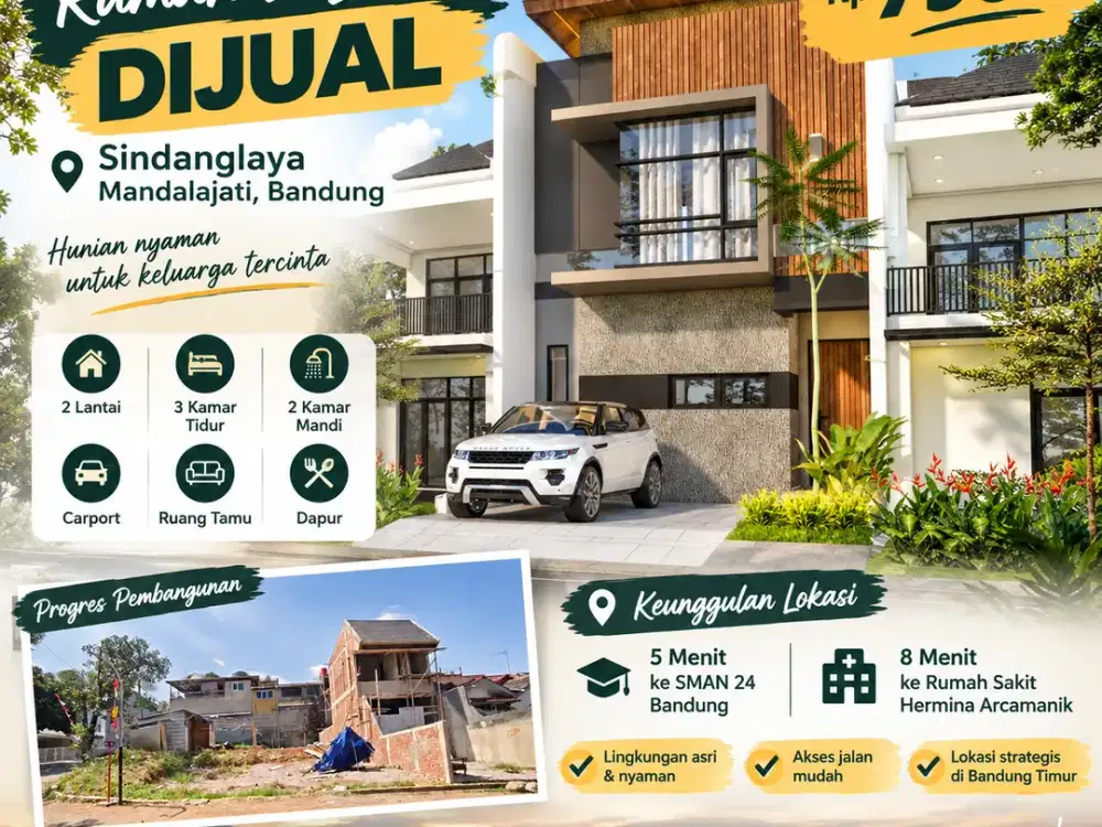 Keburu Naik Harga! Rumah 2 Lantai Rp790 Juta Ini Jangan Cuma Dilihat!