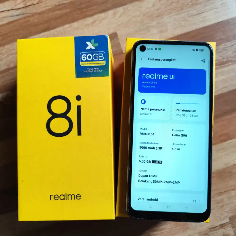 REALME 8i 6/128GB HP HAPE HANDPHONE ANDROID