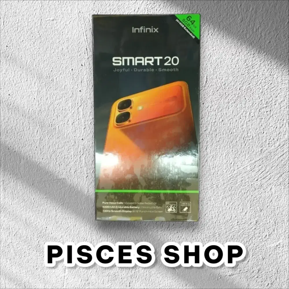 INFINIX SMART 20 RAM 4/64 NEW Segel Garansi Resmi 1 Tahun