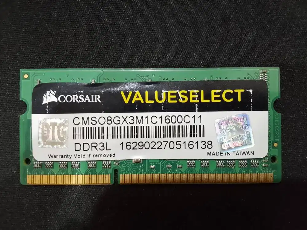 RAM untuk Laptop DDR3L 8 GB Corsair dan Samsung