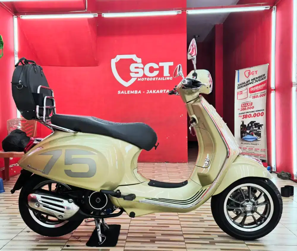 JualCpt90%LikeNew PjkOkt27 VESPA PRIMAVERA ANNIVERSARY 75Th 2021 ABS