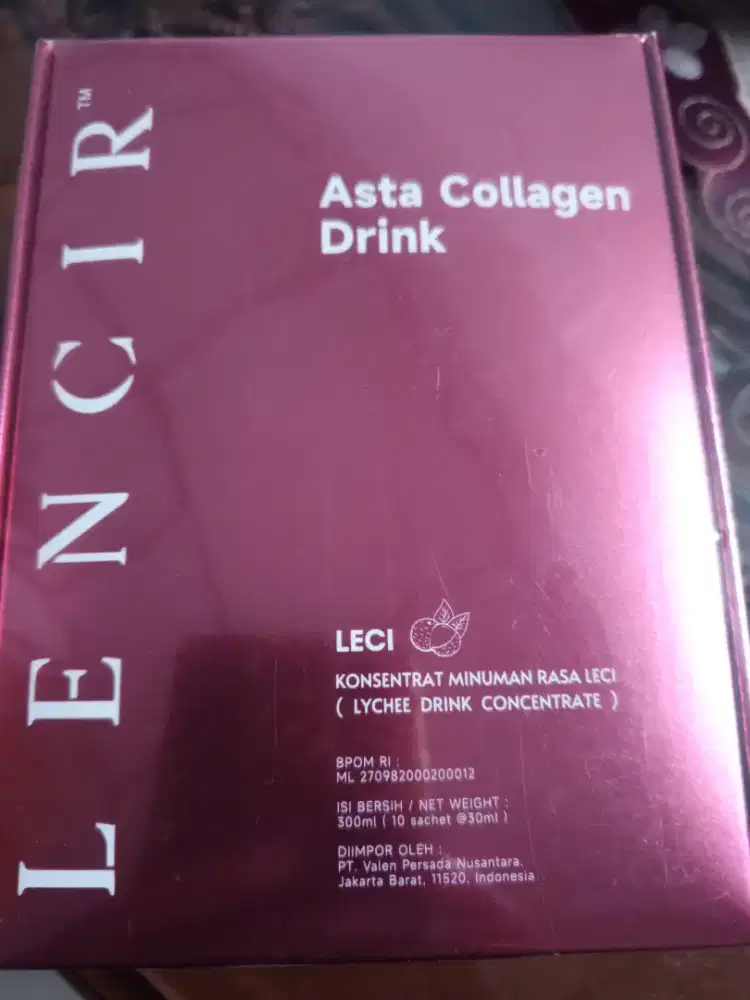 Minuman rasa leci Asta Collagen Drink