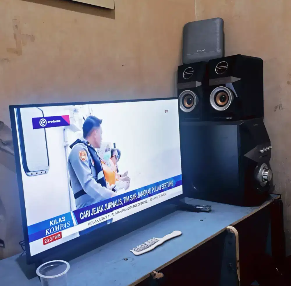 Jual tv + speaker