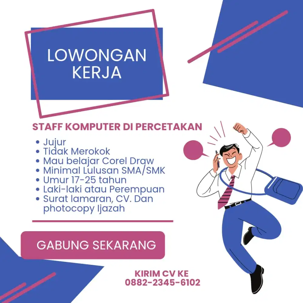 Staf Komputer Percetakan Corel Draw